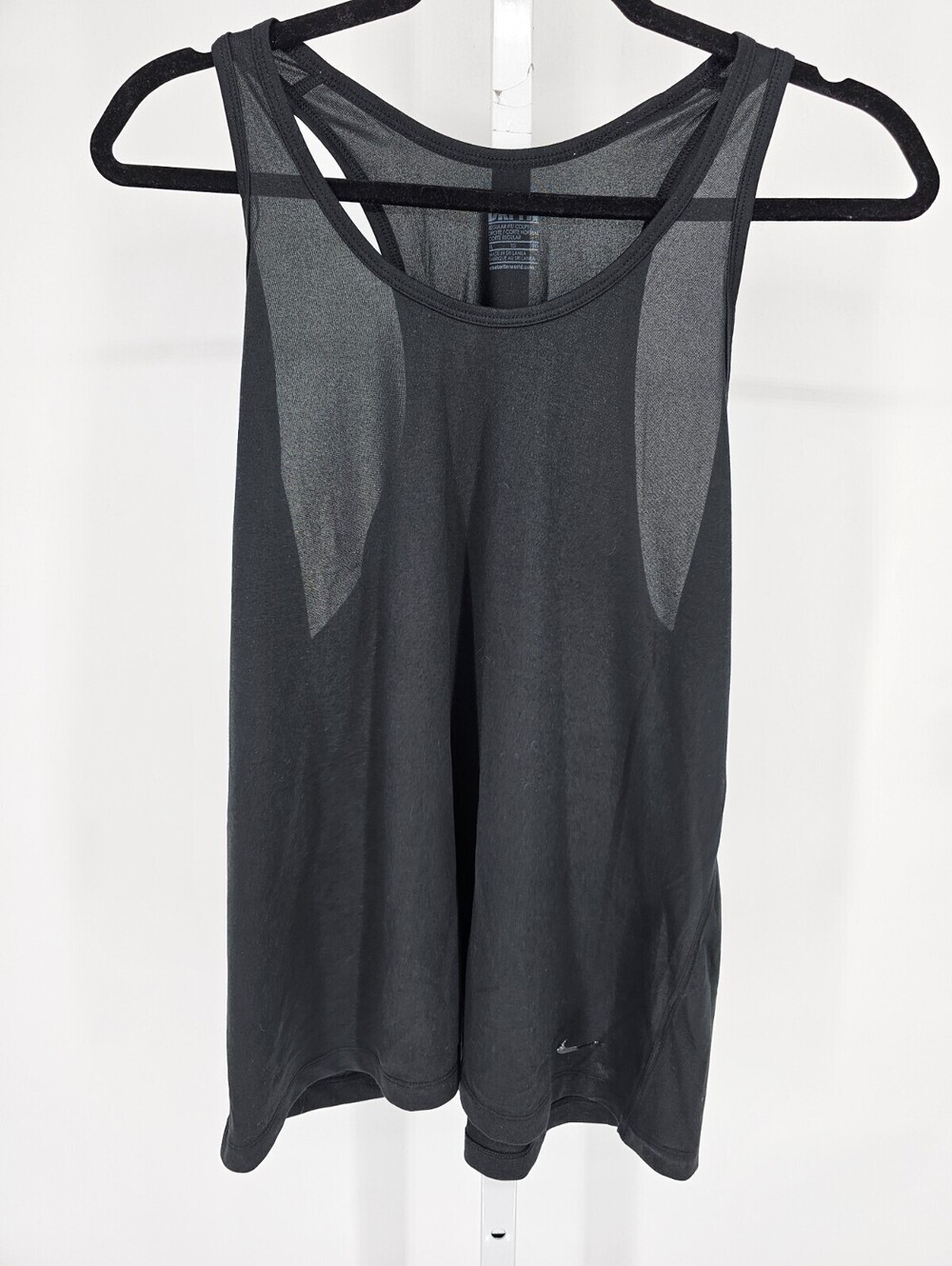 Nike Black Women's Mesh-Back Tank Top